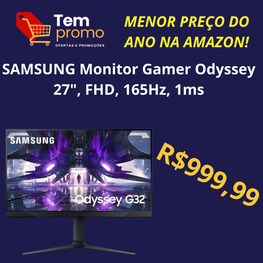 🕹🖲🤩 Esse é sonho de consumo viu?

amzn.to/4dS1kPQ

#Samsung #OdysseyMonitor #MonitorGamer #GamingMonitor #165Hz #1ms #FHD #GameSetup #PCGaming #GamingLife #NextGenGaming #HighRefreshRate #Esports #GamingCommunity #ImmersiveGaming