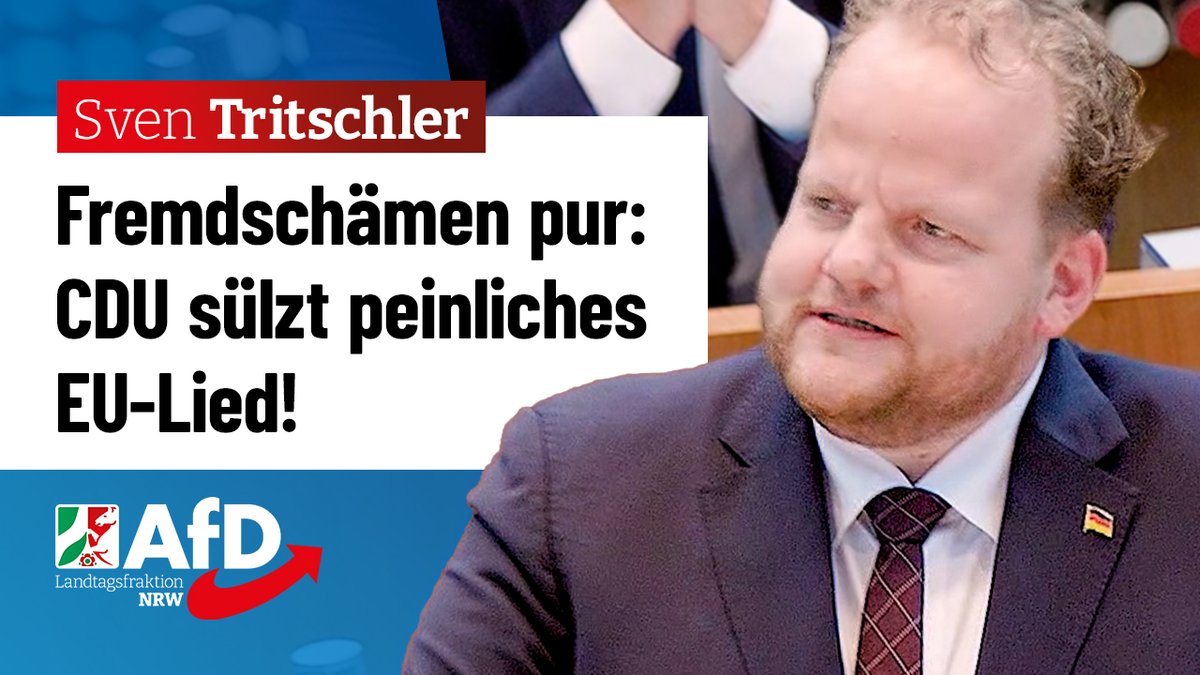 Schlimmer geht immer: Jetzt mobilisieren „die Guten“ schon Kinder! Ein vor #EU-Kitsch triefendes Lied sang ein Minister sogar persönlich mit ein. @twittschler zitiert den Fremdschäm-Song: youtu.be/-hqQwtlNlJ4 #AfD #LtNRW