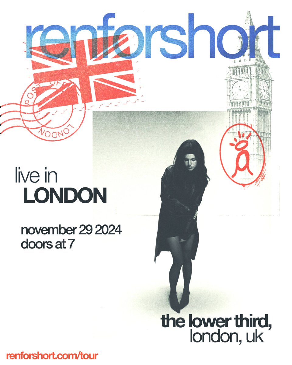 live in london. one night only.

presale starts tomorrow at 10AM BST, sign up link below. tickets on sale friday at 10AM BST

laylo.com/renforshort/Fr…