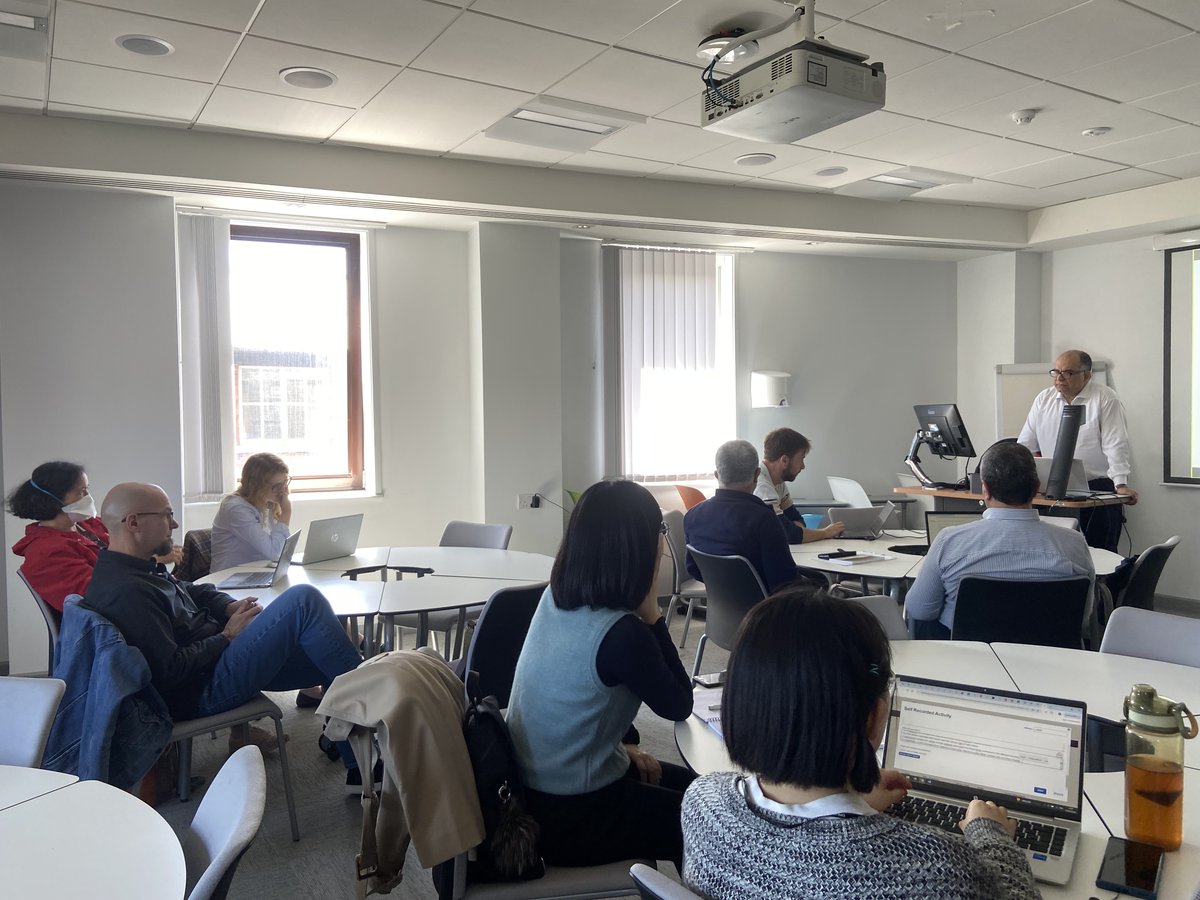 Last week, we were delighted to welcome Dr Sabri Boubaker from @EMNormandie to visit us. He discussed the impact of climate change and gave a seminar to our academics on improving the research environment. #Research #Portsmouthuni