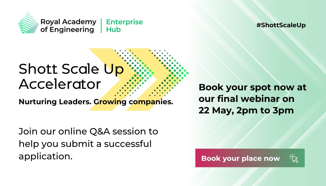 Want to know more about the #ShottScaleUp Accelerator application process and how to apply? Join our final Q&A session tomorrow- this is your chance to ask questions about any aspect of the programme. Book your spot for the session: lnkd.in/er78MMAU