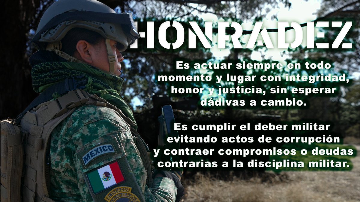 No es difícil tomar decisiones cuando sabes cuáles son tus valores. Valor del día: “Honradez” ¿Qué otro #ValorMilitar conoces? Déjalo en los comentarios #EjércitoMexicano #FuerzaAéreaMx #UnidosSomosLaGranFuerzaDeMéxico