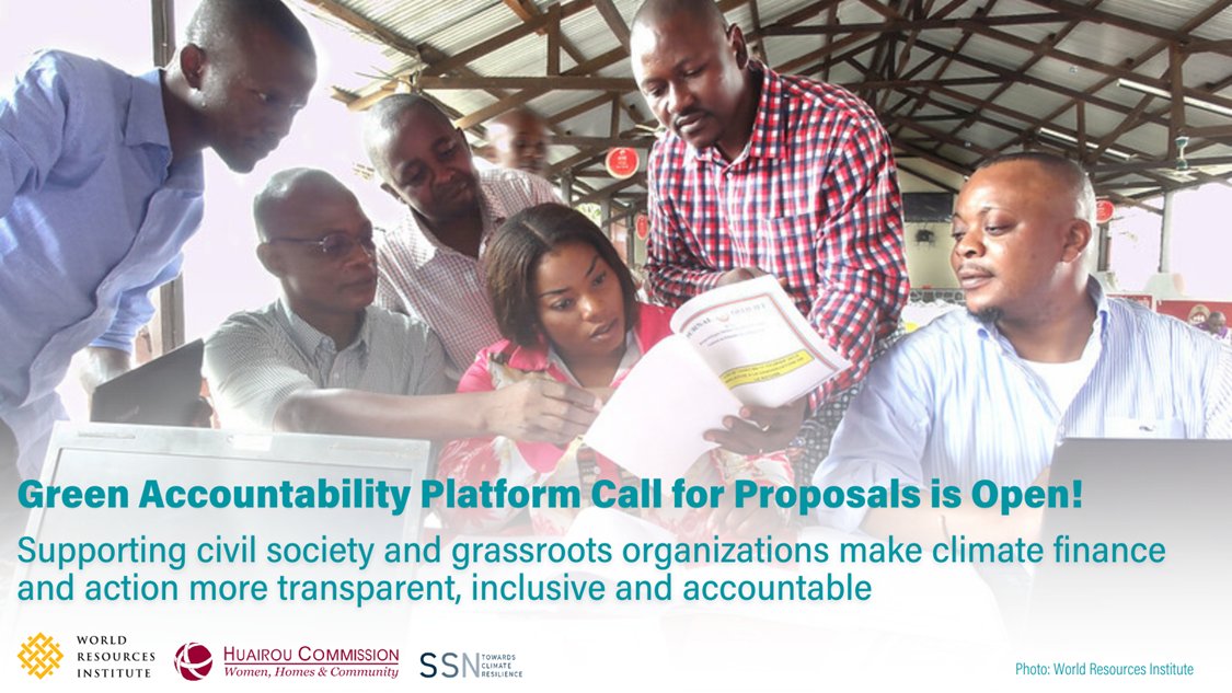 📣NEW INITIATIVE funded by @GPSA_org & led by @WorldResources w/@HuairouConnect & @SouthSouthNorth is accepting #civilsociety  applications to receive grants & technical assistance  in #Bangladesh, #Brazil, #Cameroon, #Mexico & #Senegal for #ClimateAction

thegpsa.org/greenaccountab…