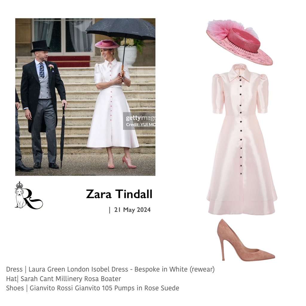 Zara & Mikey Tindall attending The Sovereign's Garden Party, at Buckingham Palace today 💕 #ZaraTindall