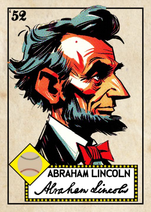 Art of the Day: 'Abraham Lincoln '52 Trading Card'. Buy at: ArtPal.com/MPrints?i=2923…