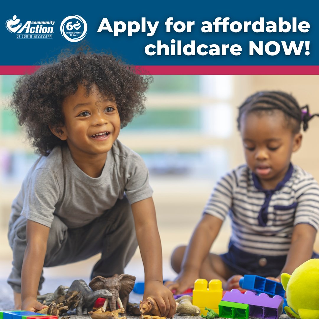 _CAOSMS_'s tweet image. 🧸Apply NOW to our affordable Childcare program!🧸

For information, please email bwalker@casoms.org or call 228.769.3319.

#HelpingPeople #ChangingLives #HelpingPeople #ChangingLives #CommunityActionMonth #CommunityActionWorks #WeR1000Strong