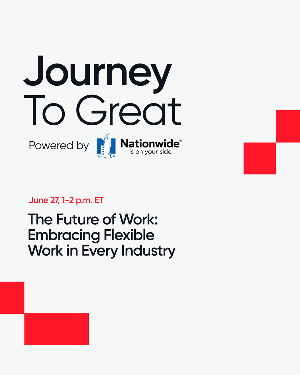 Join our FREE webinar on June 27th and discover how companies are creating a winning workplace with flexible work options for ALL employees, regardless of industry. bit.ly/44Qo6mU #futureofwork #flexibility