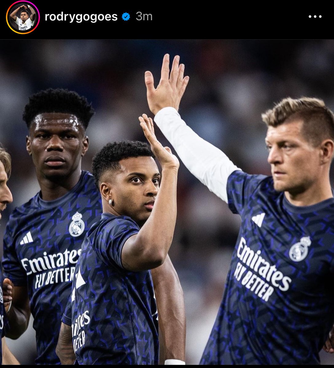 📲 Rodrygo on IG:

“Toni, not even in my craziest dreams I could imagine living so many things with you!

Thank you very much for every lesson, goal, assist, all the titles we won together and for everything you've done in football.

This is a very sad news for Madridista's and