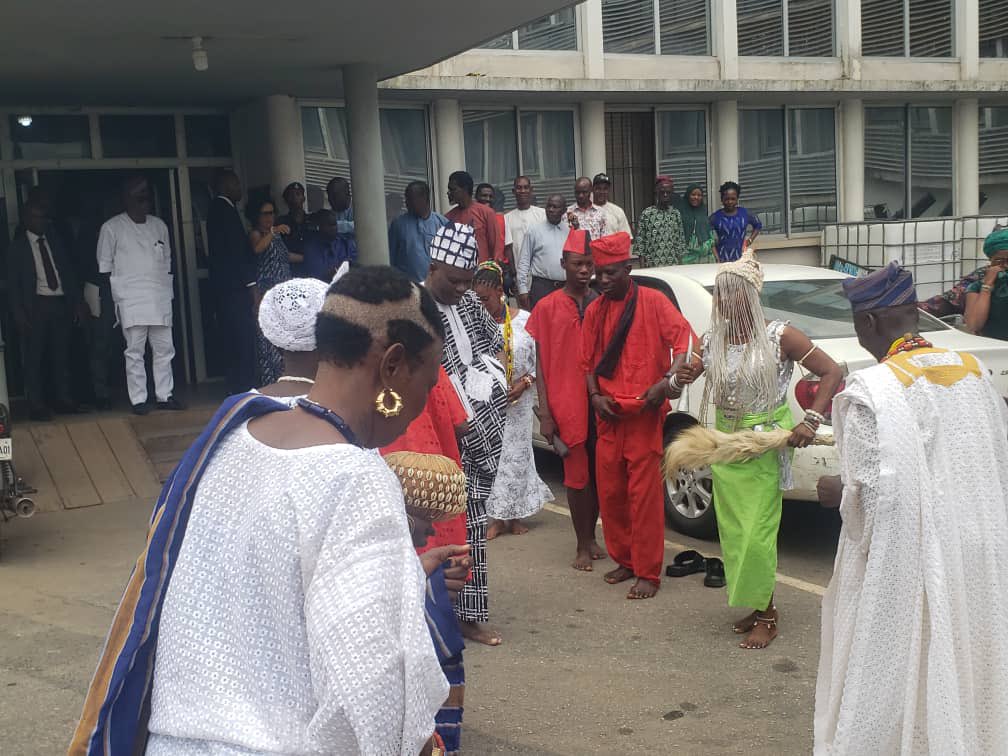 Deputy Governor of Oyo state, Barr. Bayo Lawal inaugurates committee for 2024 World Sango Day, the program which will be coming up in August 8th to 17th was listed by the United Nations Educational, Scientific and Cultural Organization (UNESCO) as World festival.