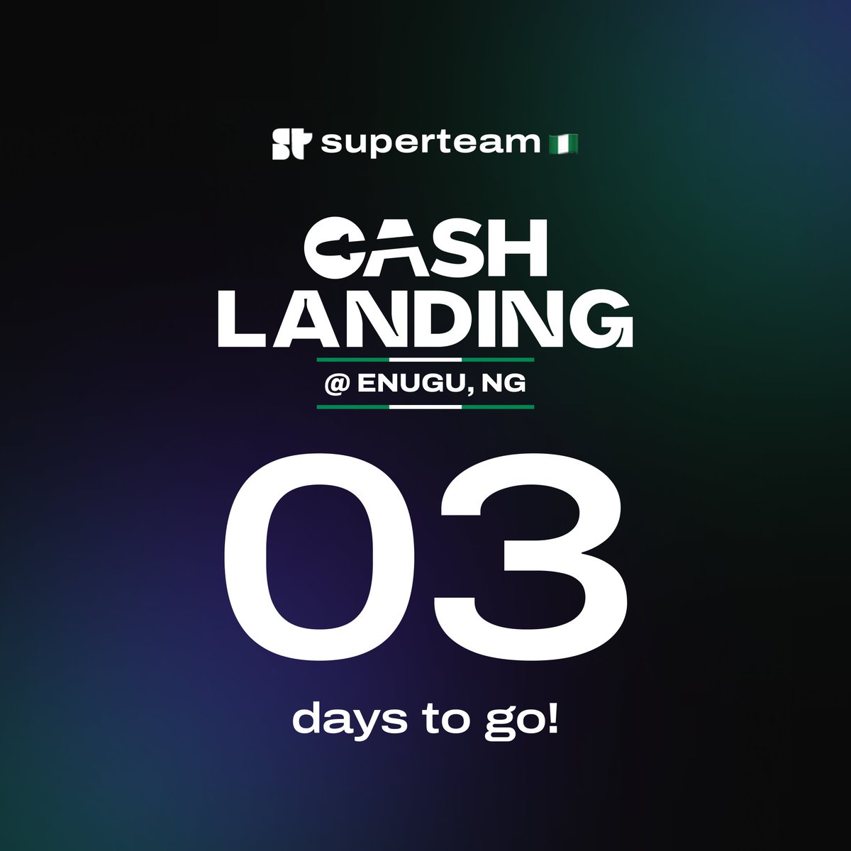 It's 3 days to go and @SuperteamNG is cooking something spicy for us at the Cash Landing event in #Enugu 🔥🔥 There are lots of amazing stuffs & alphas to be shared. Trust me, You don't want to miss this😱😱 Register here 👇🖇️ app.getriver.io/events/cash-la…