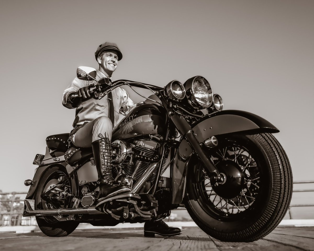 Riding for charity last weekend in the Distinguished Gentleman’s Ride, raising money for men’s suicide prevention. Check in regularly w/ the men in your life and make sure they’re ok. Great shot on my vintage Harley Davidson by Alex Ripa <a href="/gentlemansride/">The Distinguished Gentleman's Ride</a> #dgrla <a href="/harleydavidson/">Harley-Davidson</a>