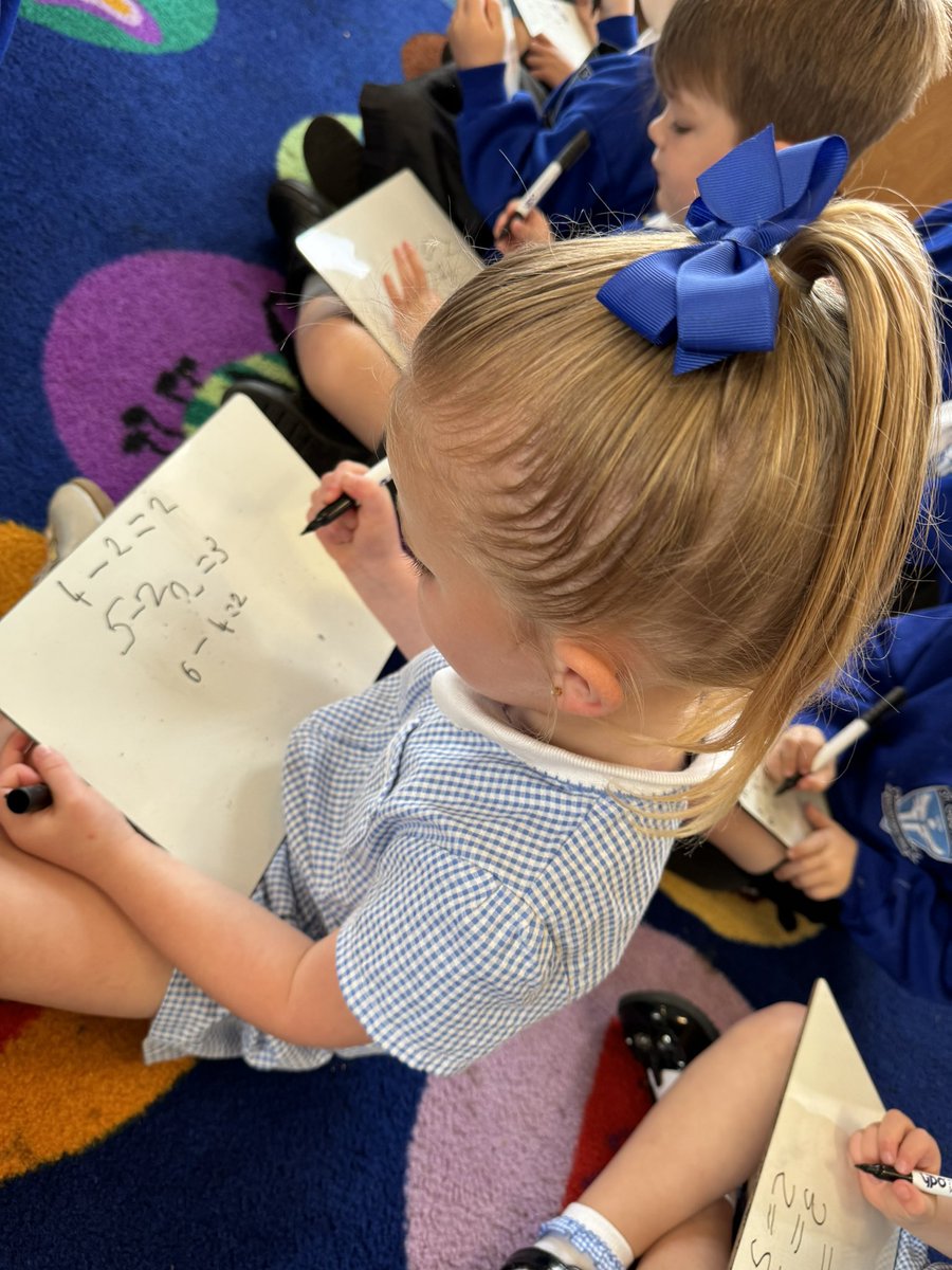 Today we solved some tricky maths challenges to help us practice how to write our subtraction number sentences 🌟 <a href="/StGabrielsCofE/">St Gabriel’s C of E.</a>
