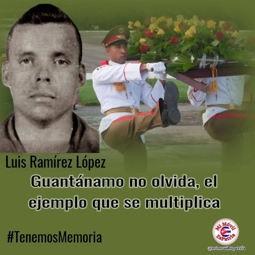 Desde #Bayamo recordamos el asesinato de Luís Ramírez López en la Brigada de la Frontera en Guantánamo, sobre este hecho #FidelPorSiempre expresó: "Si nos atacan, los combatiremos mientras nos quede un hombre o quede un pueblo en el mundo luchando con las armas". #TenemosMemoria