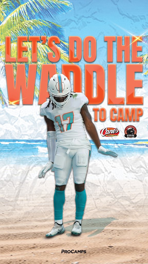 My Youth Football @ProCamps is coming up on June 22nd. Opens to kids is grades 1-8 & registration is available until it sells out! Visit JaylenWaddleCamp.com to reserve your spot today.