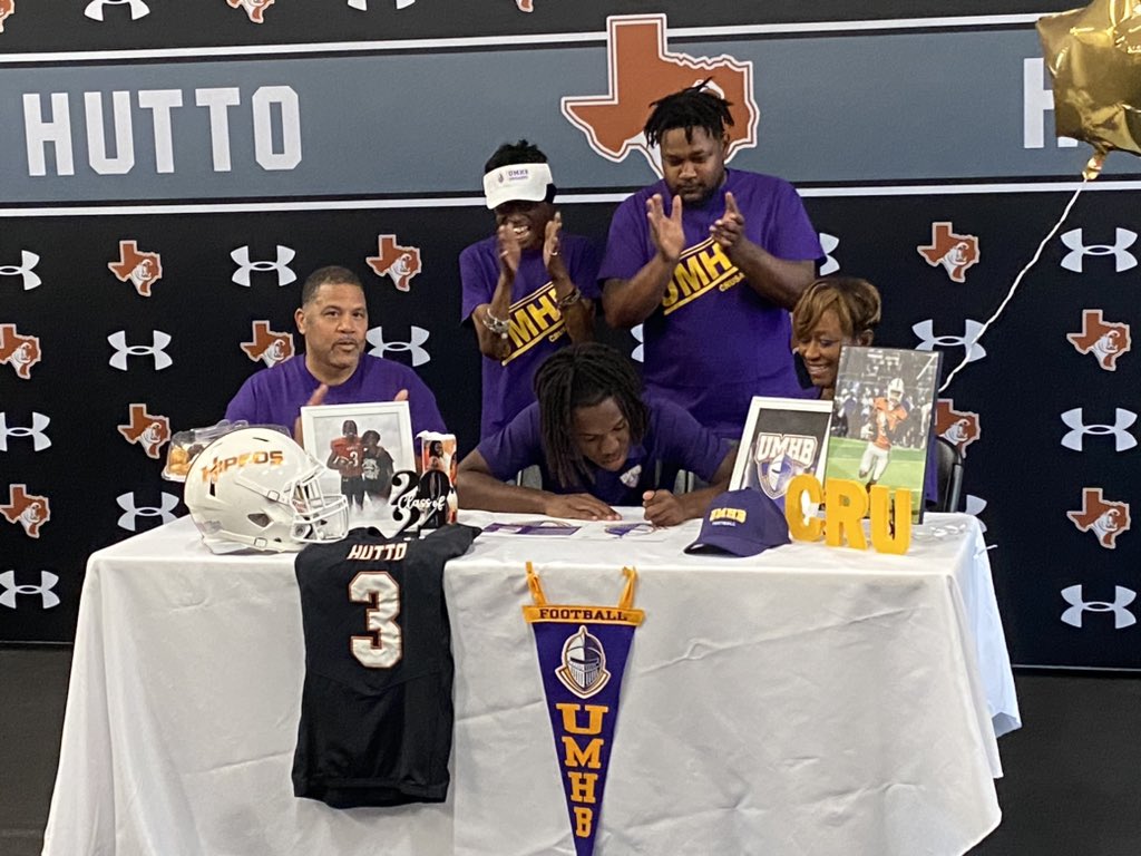 @DevinMcMarion3x signing with UMHB today! So proud of Devin!