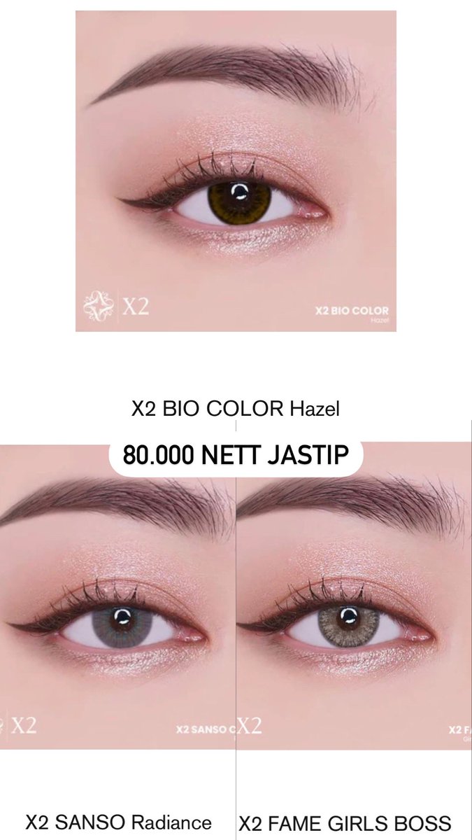 cankiebarr's tweet photo. X2 Softlens | Jakarta x Beauty 
Softlens SERBA 80RB (sudah include fee jastip)

JOIN GRUP WA: https://t.co/SZa3MROD5Z https://t.co/5TVce3HqBf