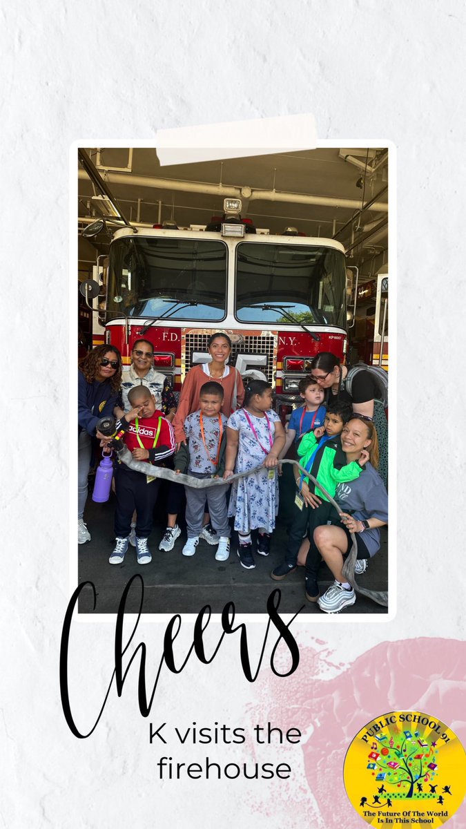 K visited the firehouse today! ⁦@CSD10Bronx⁩ ⁦@NYCbravest⁩ #ROARINGforexcellence #ovemyschool #bronxbeautiful