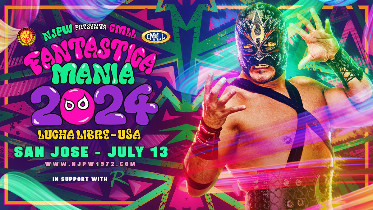 July 13! With incredible bouts in Mexico, Japan and the US this year HECHICERO is set for Fantasticamania 2024 in San Jose! TICKETS: eventbrite.com/e/fantastica-m… #njcmll