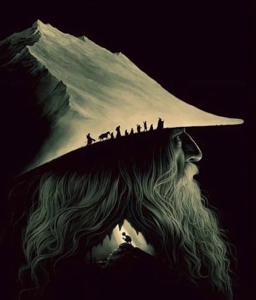 Este fanart de Gandalf el gris es IMPRESIONANTE.