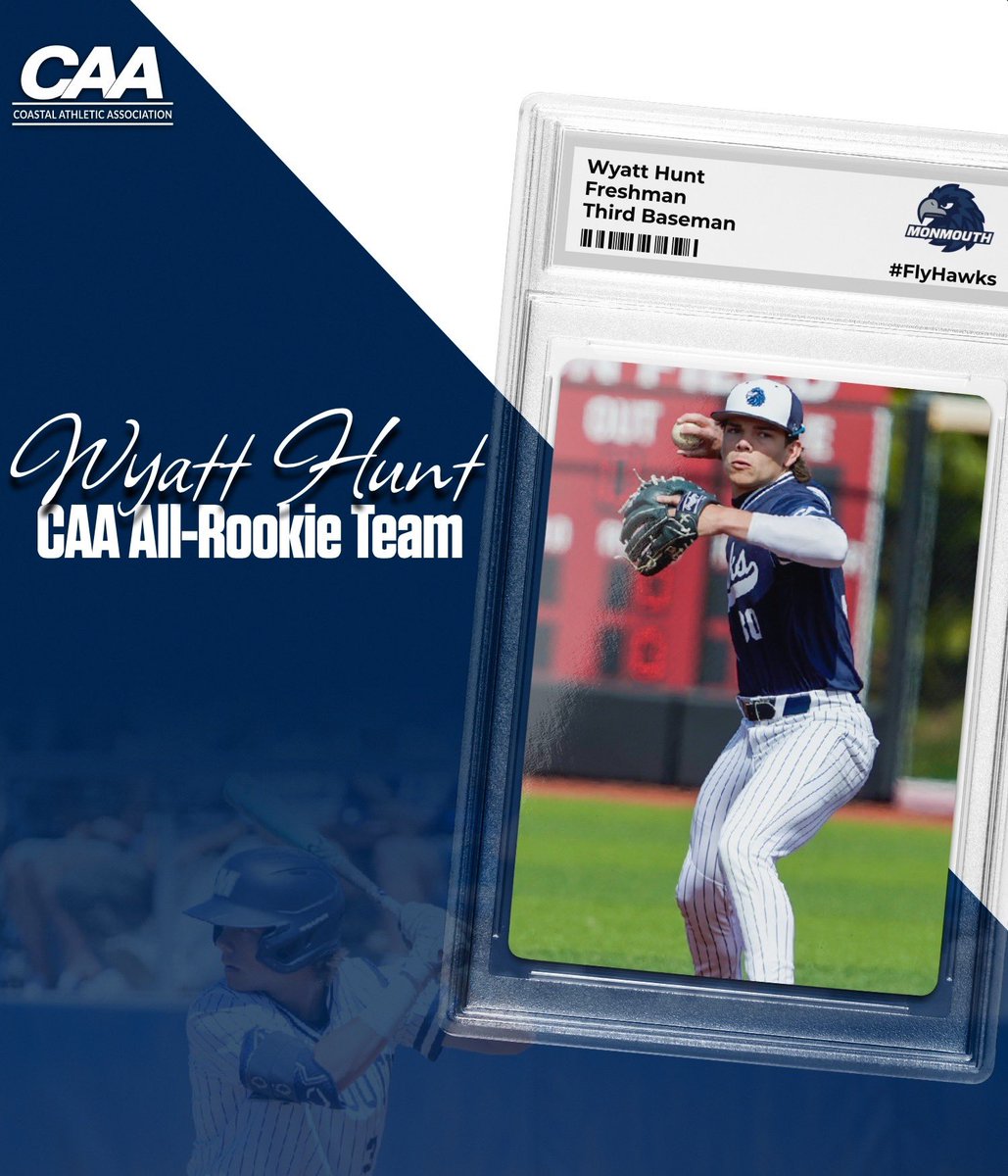 Big seasons on the diamond led to some recognition for @MUHawksBaseball duo. Congrats to Phil Stahl who took home All-CAA Honorable Mention at DH and Wyatt Hunt was named to the CAA All-Rookie Team at third base. #FlyHawks