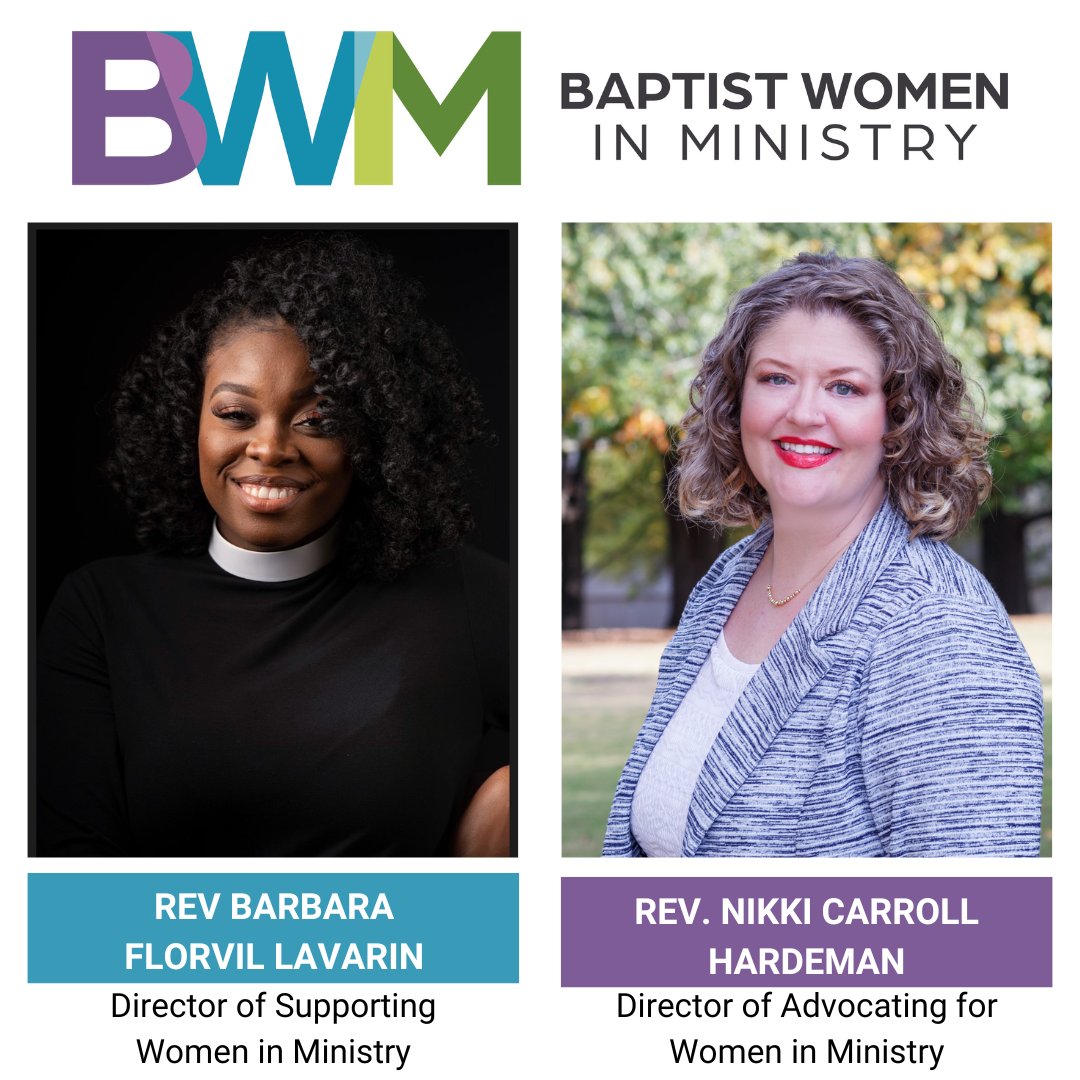 🎉Please help us welcome our two newest staff to BWIM! 🌟Rev. Barbara Lavarin as the Director of Supporting Women in Ministry 🌟Rev. Nikki Hardeman as the Director of Advocating for Women in Ministry Learn more about each of our new staff at conta.cc/3KcjHkL #BWIM