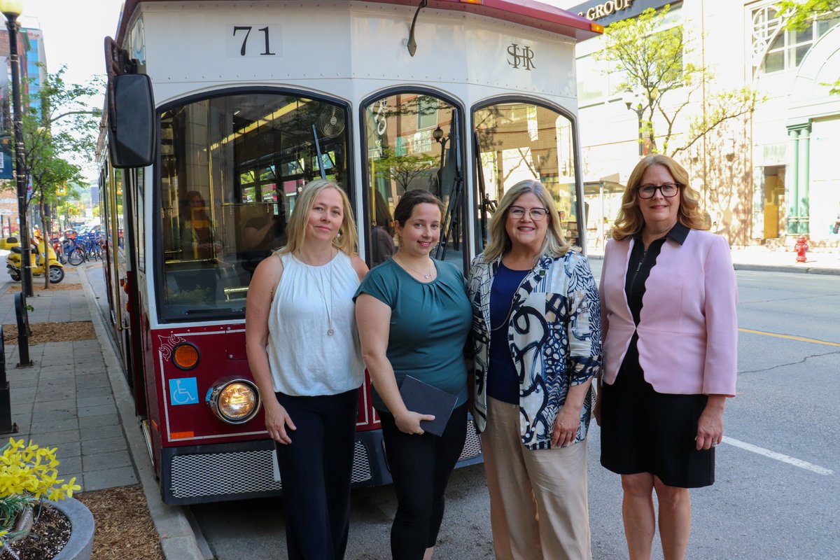 To mark 150 years of service for Hamilton Street Railway (HSR), today, @hsr hosted a grand opening ceremony to unveil @TourismHamilton's latest exhibit, Take a Ride with HSR: Celebrating 150 Years of Connections, created in partnership with HSR staff. hamilton.ca/city-council/n…