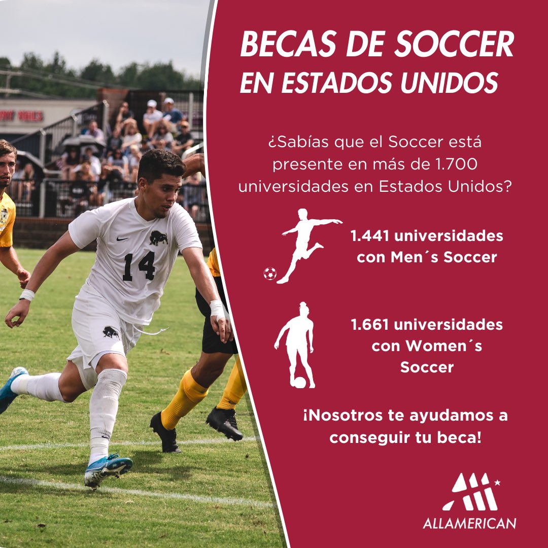 ⚽️BECAS DE SOCCER🇺🇸 
Más de 1.700 universidades con equipo de fútbol universitario en Estados Unidos.
Nosotros te ayudamos en todo el proceso para conseguir tu #beca ! 

#collegesoccer #becasusa #workhard #dreambig #futbol