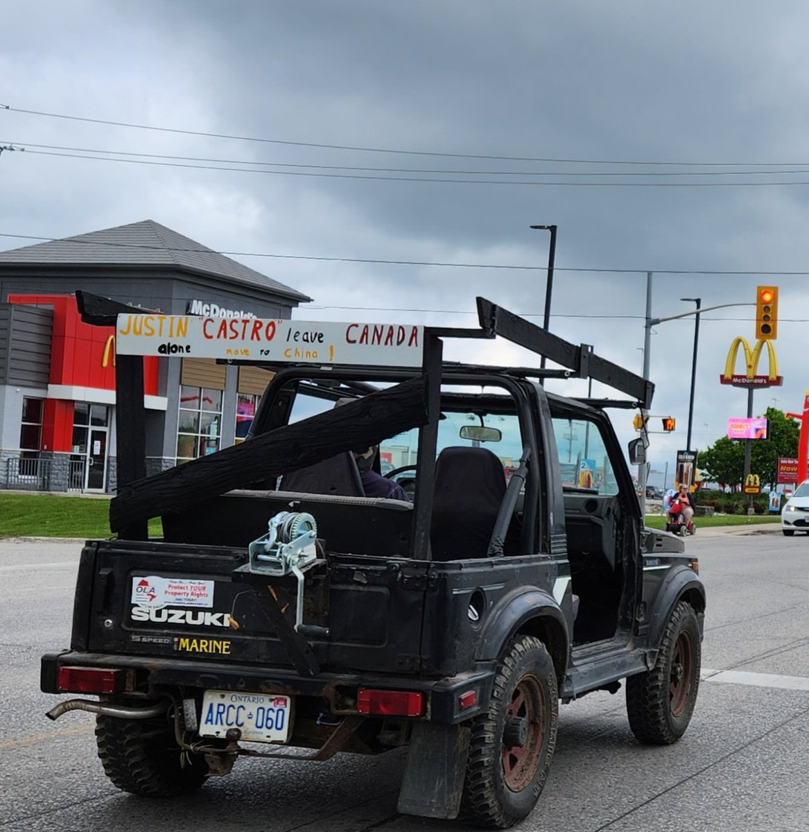 Spotted in West Grey Ont. Trudeau will never have forgiveness or peace