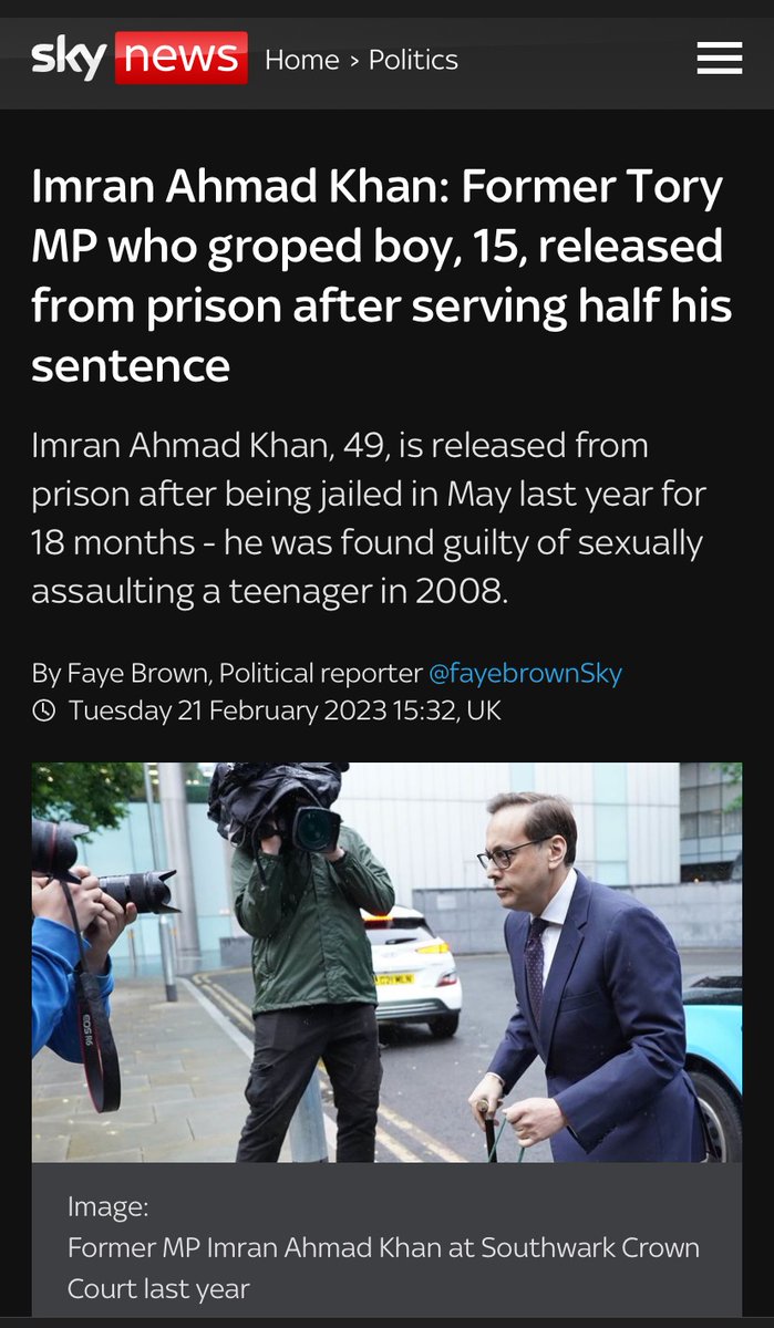 @persianjewess Fun Fact about Lawyer Karim Ahmad Khan KC from the ICC - his brother , an ex U.K. MP is a convicted sex offender .