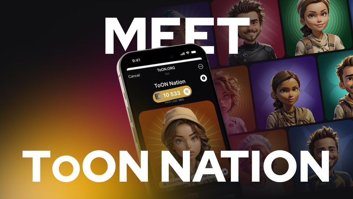 🔥Introducing ToON Nation: The Ultimate AI-Powered Crypto Gaming Experience  on #Telegram!🔥 Join now to start farming coins and get ready for the $TOON  token launch! 🔝Get ready for juicy bonuses, easy gains,