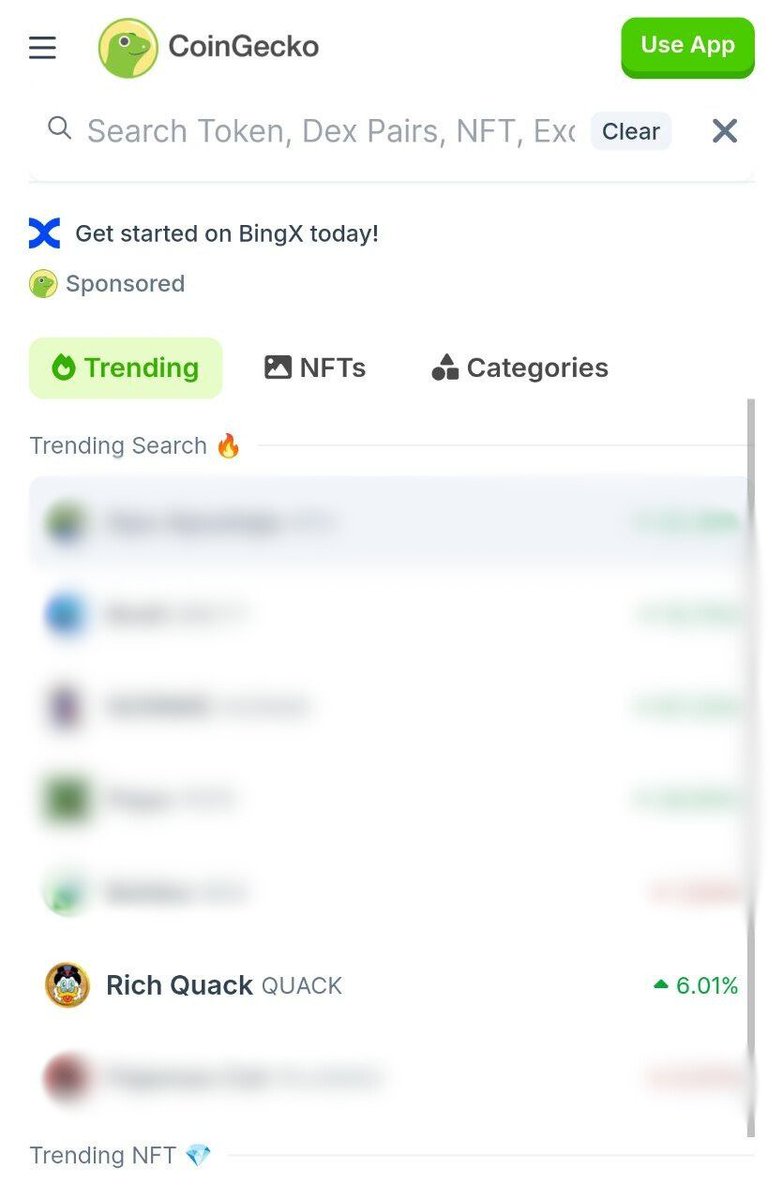 What's trending in today's #crypto searches? $QUACK is making waves!