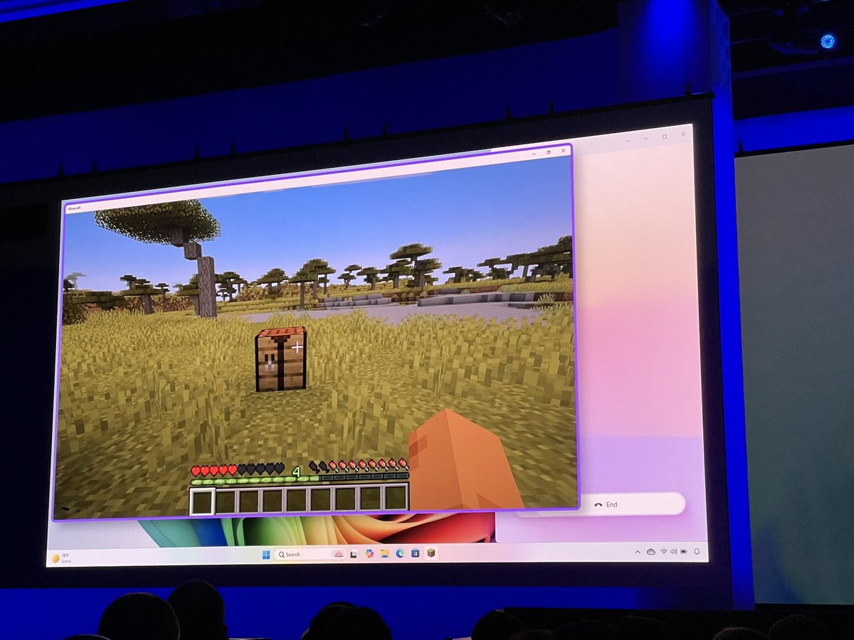 Yes!! #minecraft #AI at #MSBuild