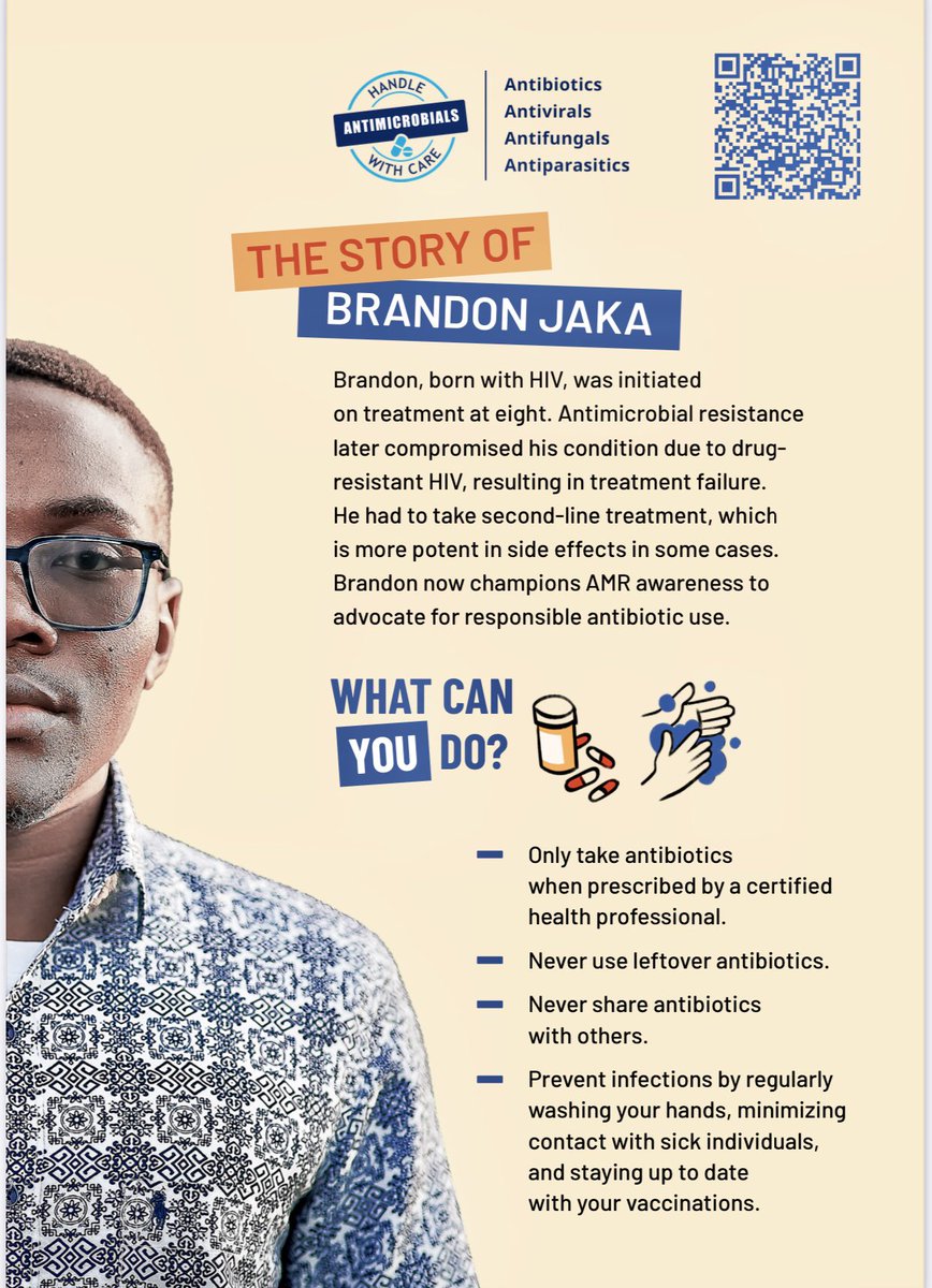 Antimicrobial resistance is a Global challenge,Here is a story of 'Brandon Jaka' AMR survivor and what you can do to combact AMR #AMRsurvivors #Antimicrobialresistance