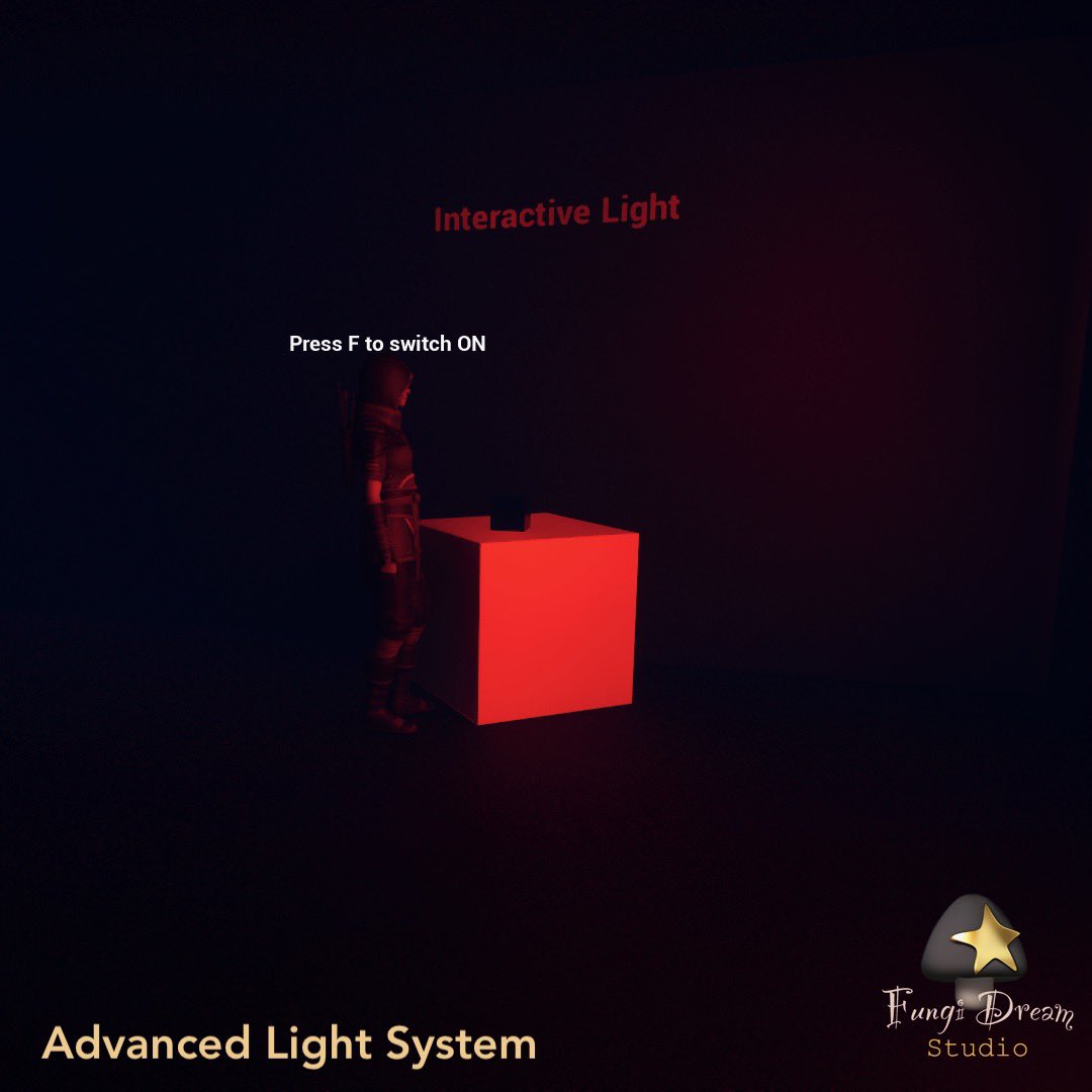 FungiDream's tweet image. Use the Advanced Light System plugin to interact with your lighting environment.💡
•••
🎮 Available on the Unreal Engine Market Place
🔗 Find the link in Bio
•••
#unrealengine #ue5 #unrealmarketplace #unrealengine5 #light #lighting #multiplayer #videogames #fungidreamstudio