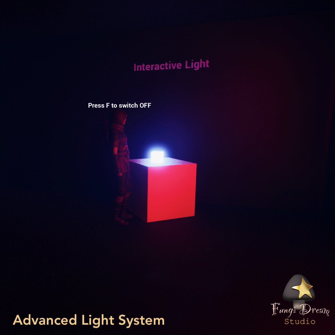 FungiDream's tweet image. Use the Advanced Light System plugin to interact with your lighting environment.💡
•••
🎮 Available on the Unreal Engine Market Place
🔗 Find the link in Bio
•••
#unrealengine #ue5 #unrealmarketplace #unrealengine5 #light #lighting #multiplayer #videogames #fungidreamstudio