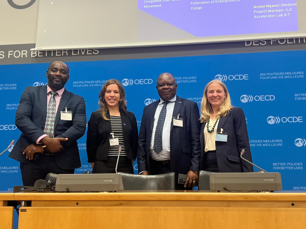 cotecco's tweet photo. Utiliser des données pour remédier au travail des enfants dans les chaînes d'approvisionnement en cobalt, thématique du panel de l'OIT au Forum de L'OCDE 2024 sur les ressources naturelles. Paris, Mardi 21 mai 2024 https://t.co/wH0mJUsJNU