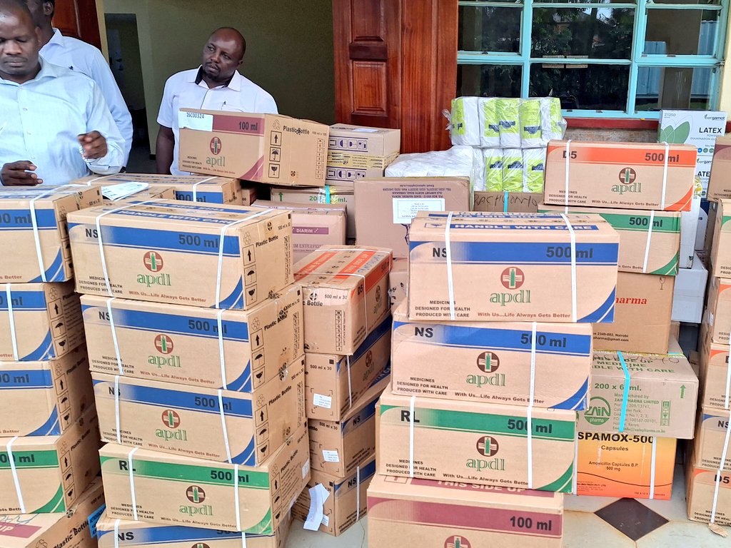 Today, we made a delivery of crucial pharmaceuticals, non-pharmaceuticals, dental, and laboratory supplies to Rachuonyo County Hospital in Oyugis. Our ongoing commitment is to maintain a reliable supply of these vital commodities across all public health facilities within the