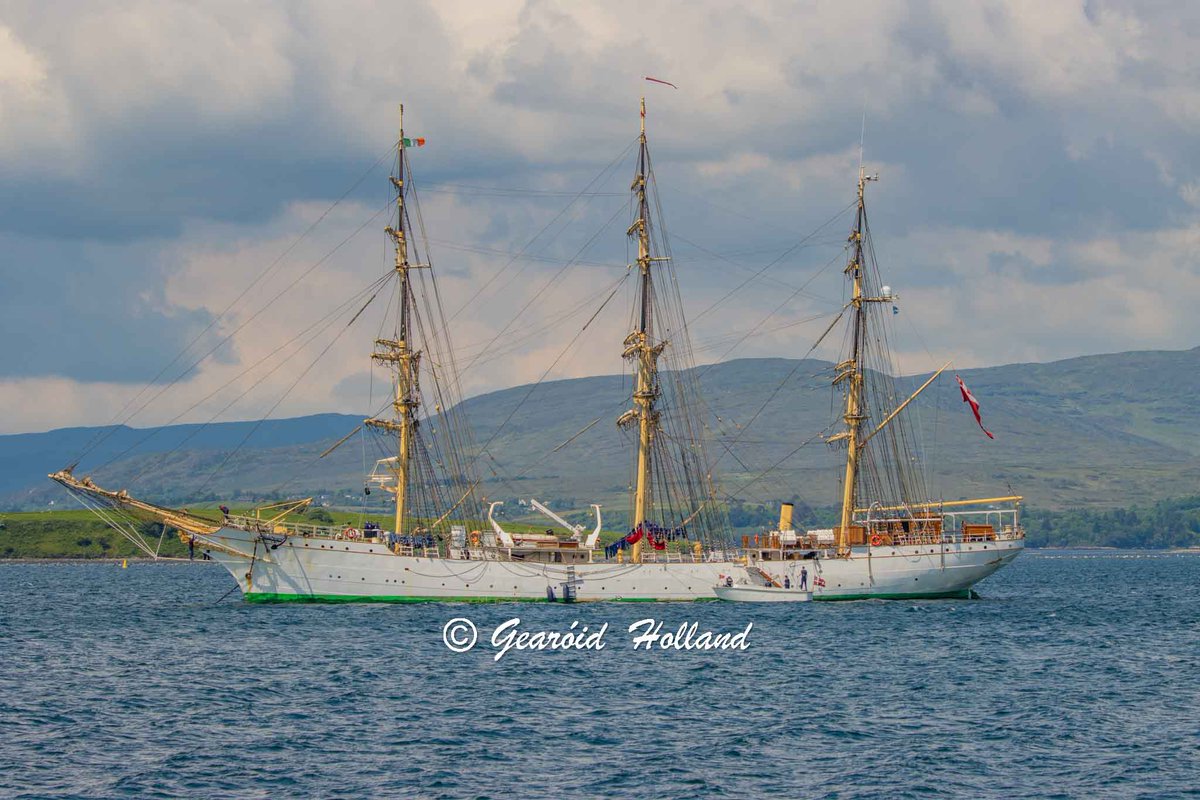 The Danish training vessel, 'Danmark,' in Bantry. #Bantry @visitbantry1 @SouthoftheN71 #WestCork @wildatlanticway