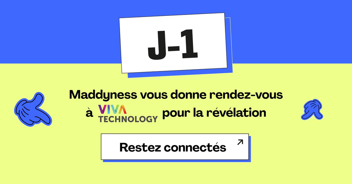⭐️ Demain à #VivaTech, quelque chose de BIG arrive... 
Et nous sommes impatients de vous la révéler ! 

👀 Préparez-vous à découvrir une belle nouveauté qui va transformer votre façon de vous connecter, d'apprendre et d'innover au sein de l'écosystème tech.

⏳ Stay tuned !