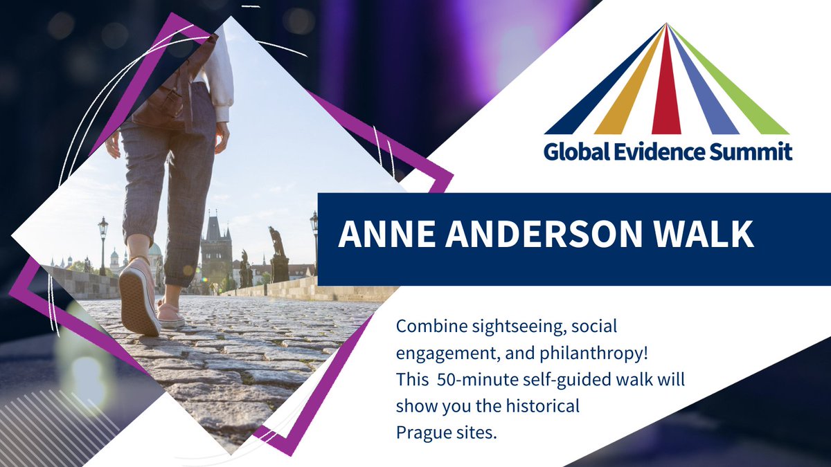 🚶‍♀️ The #AnneAndersonWalk is a tradition from @cochranecollab that we are bringing to #GES2024 - see Prague and make a donation to the Anne Anderson Award, which supports women in leadership. Learn more here: buff.ly/3y8GBGJ
