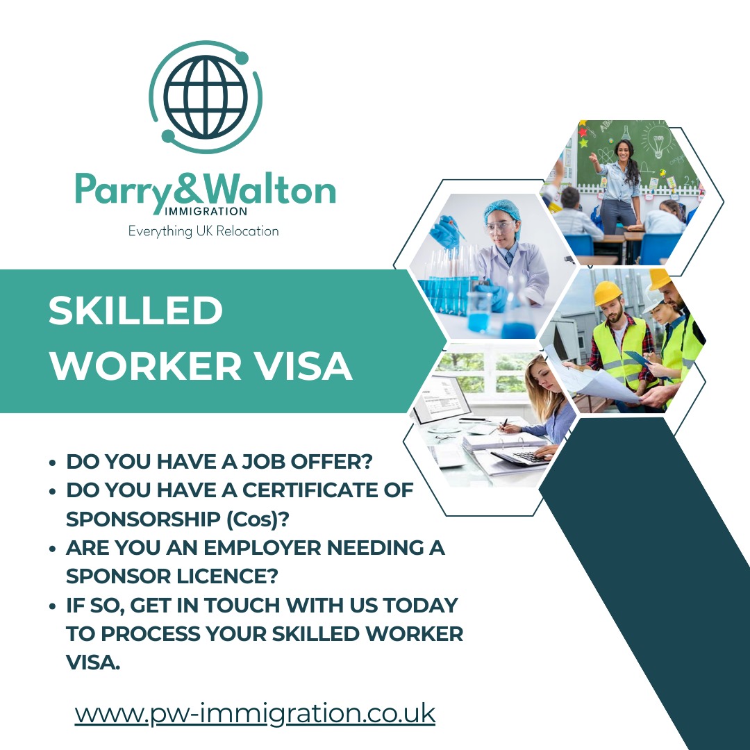 UK based company, need overseas workers, then reach out to pw-immigration.co.uk (OISC registered) for advice and support in obtaining your Sponsor Licence, Certificates of Sponsorship and Skilled Worker Visas.
#SkilledWorkerVisa #UKVisa #UKImmigration #SponsorLicence