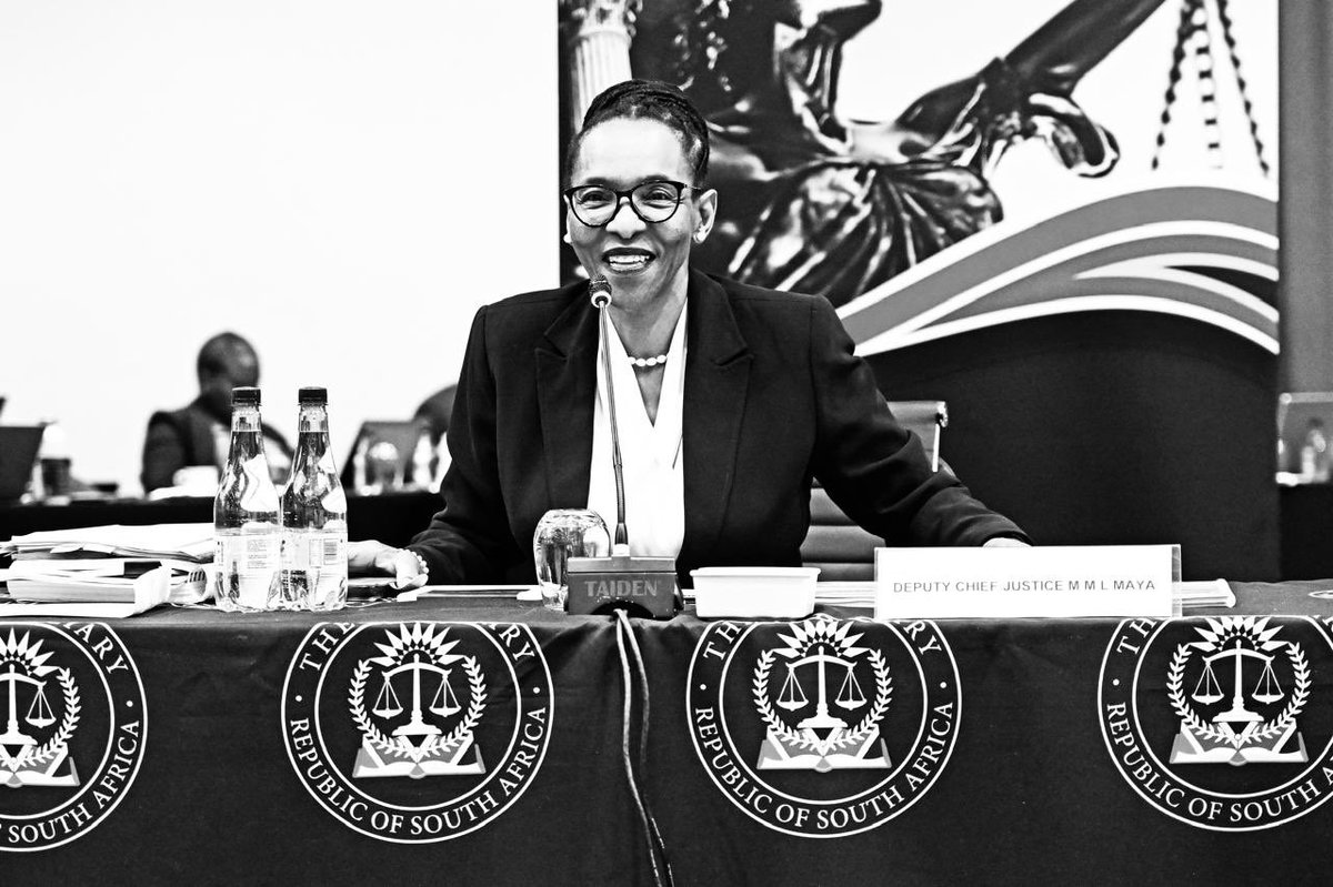 OCJ_RSA's tweet photo. Following the interview for Chief Justice of the Republic of South Africa, the JSC has resolved to advise the President, that Deputy Chief Justice M M L Maya is suitable for appointment to the position of Chief Justice. #JSCinterviews #ocj_rsa #JudiciaryRSA https://t.co/ke6nMvBFPP