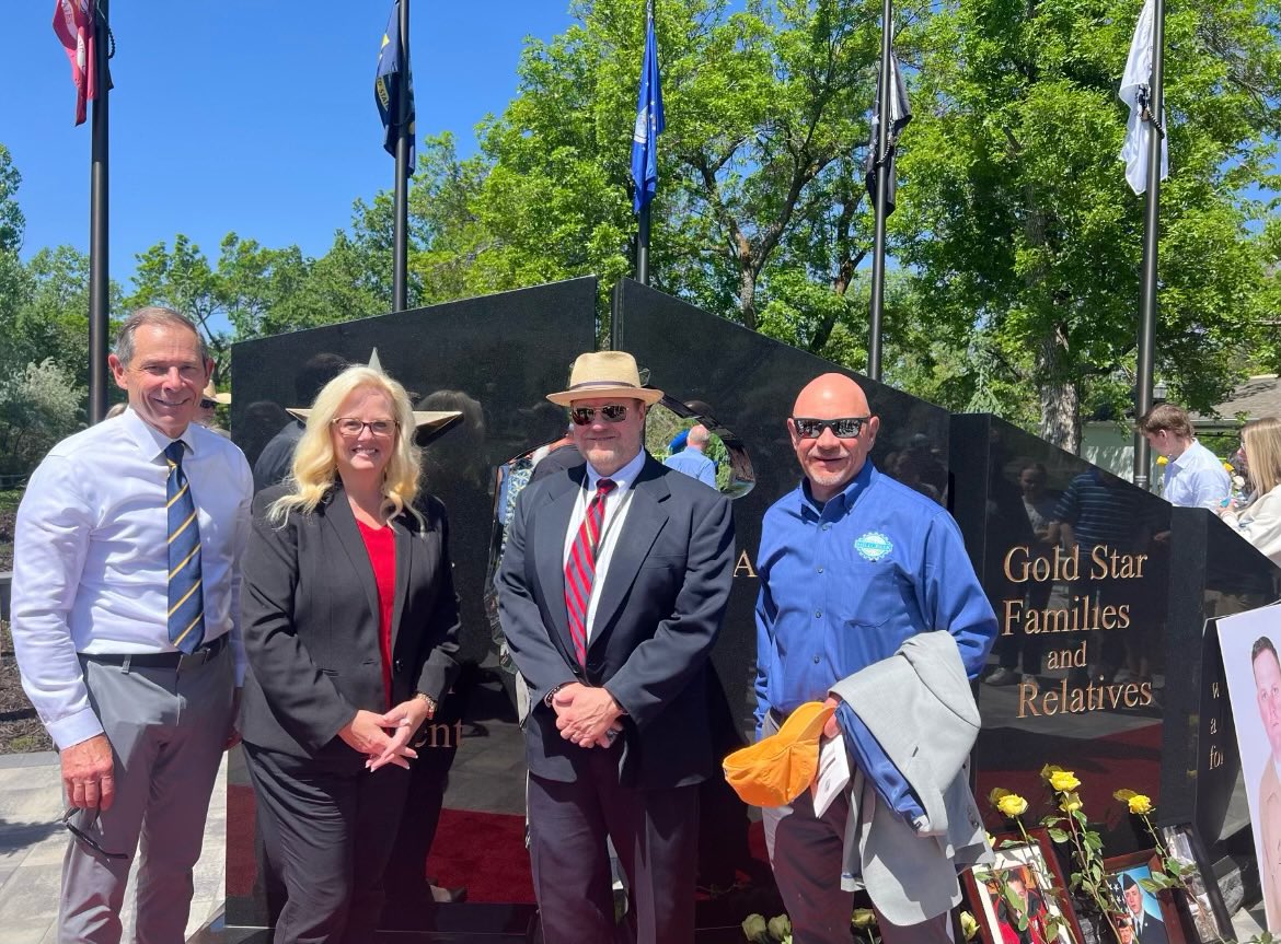 This past weekend I attended the dedication ceremony for the newly installed Gold Star Families Memorial Monument in Draper. It was an honor to be able to recognize and pay tribute to the families of our fallen heroes who have made the ultimate sacrifice for our nation.