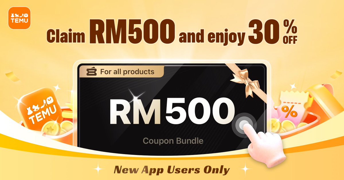 ⭐️Click the link temu.to/m/uy08zpqi0rm to get 💰RM500 coupon bundle or ⭐️ Search aco605796 on the Temu App to get 💰30% off discount !!