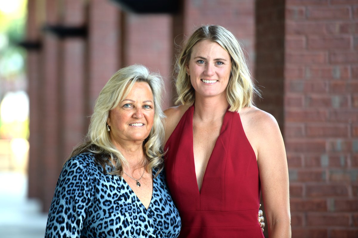 FlaglerCollege's tweet photo. Congratulations to Karen Hudgins and Justine Cronk on their induction into the 19th class of the Flagler College Athletics Hall of Fame! 🏆
Read about their dedication and achievements here: https://t.co/tClPCV1C9F
@FlaglerSports #FlaglerCollege #AlumniWeekend https://t.co/PuSHlu42I6