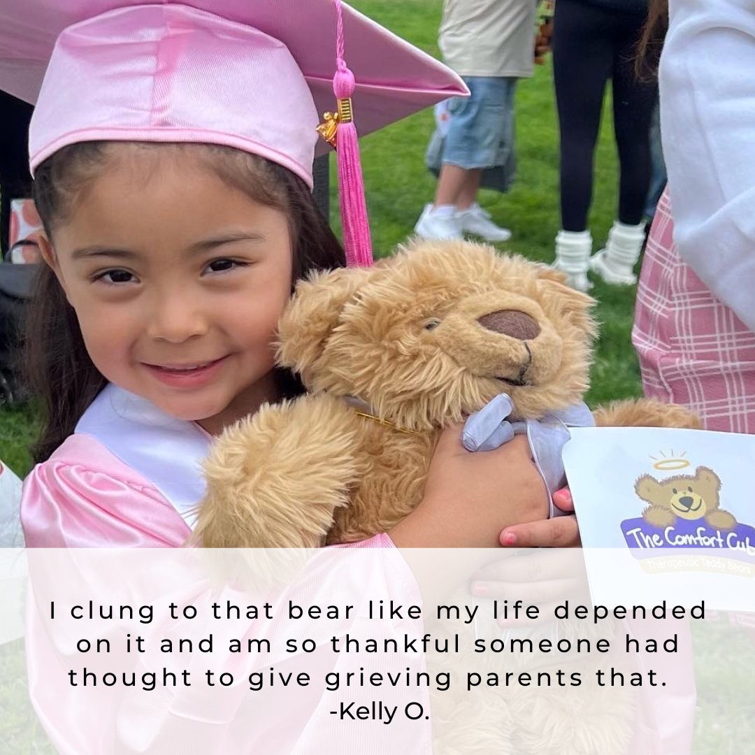 'I clung to that bear like my life depended on it and am so thankful someone had thought to give grieving parents that.' -Kelly O.

#thecomfortcub #cub #teddybear #hopeyoucanhold #testimonialtuesday #comfort #tuesday #hug #testimonytuesday