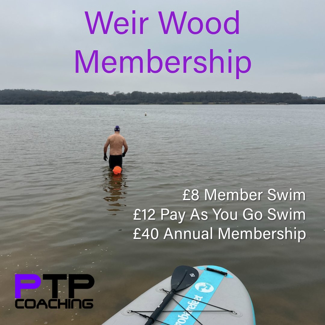 Membership Reminder!

At Weir Wood an annual membership is £40, and members can swim for £8 a session. We still have the option for Pay As You Go at £12 a swim🏊🏾‍♀️

You can also prepay 10 swims at Beckenham for £56!

#WeirWoodReservoir #OpenWaterSwimming #EastGrinstead