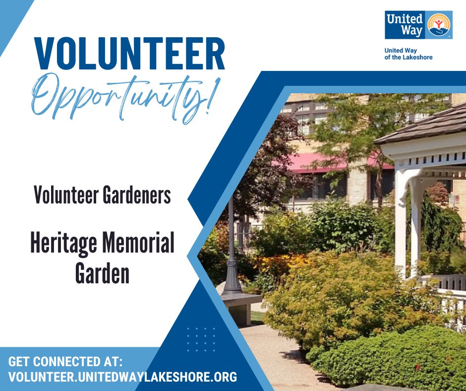 Heritage Memorial Gardens in Downtown Muskegon needs your help! They're looking for volunteers to help every Thursday morning from 8-10 AM. Let’s come together to keep this beautiful space thriving. Sign up to volunteer at ow.ly/Mi3M50RPkPV!