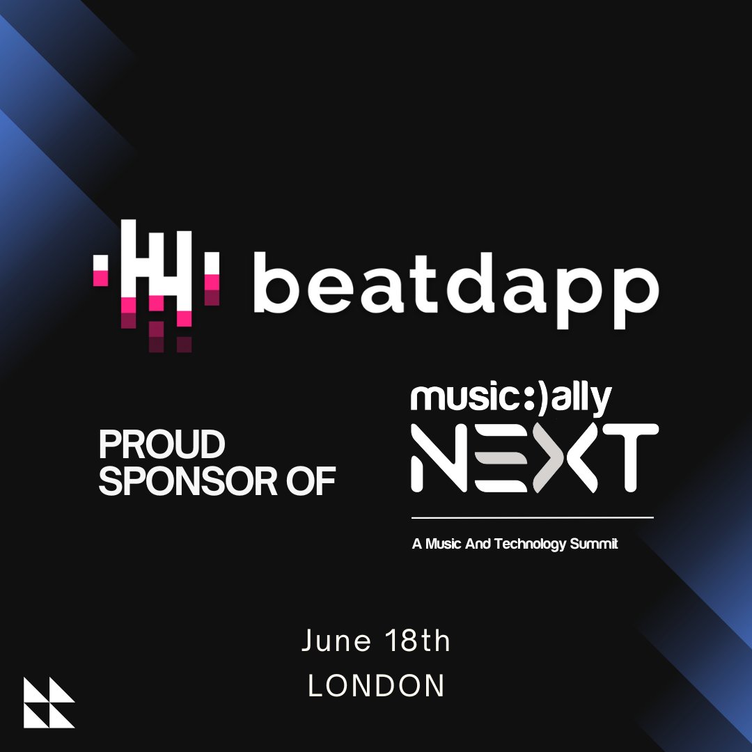 Excited to partner with @beatdapp for Music Ally NEXT 2024! Discover how they tackle streaming fraud and protect royalties at beatdapp.com. Secure your tickets today! next.musically.com/tickets #MusicAllyNEXT2024 #Beatdapp #MusicTech