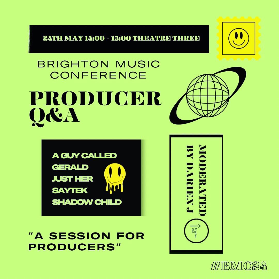 JUST BUSINESS: The best 3 days of the year are here - <a href="/BrightonMusicCo/">Brighton Music Conference</a> 🚀🚀 

Find me at - networking drinks at @tempestbrighton - Label A&amp;R lounge taking demos for <a href="/constantcircles/">Constant Circles</a> - DJ set on the <a href="/i360_brighton/">Brighton i360</a> terrace - producer panel with <a href="/Sayteklive/">SAYTEK</a> &amp; other legends 🙏